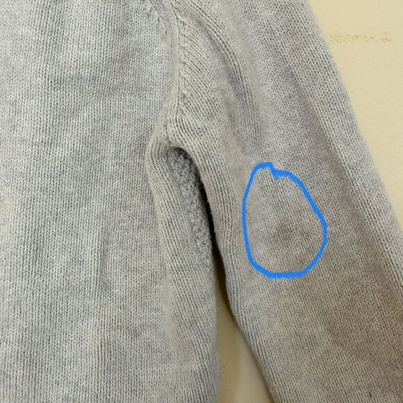 Inextenso Gray Shaw Collar Knit Cardigan Toddler Boy - Size 18M - Picture 7 of 7